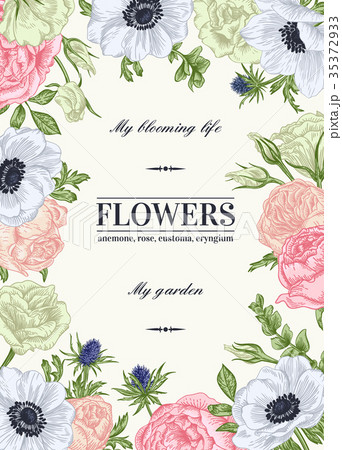 Floral vector background. 35372933