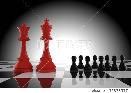 Leadership of the red king and queen chess 35373537