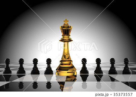 Leadership of the glass king chess with black pawn Leadership of the glass king chess with black pawn 35373557
