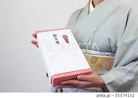 着物、お年賀、顔無し 着物、お年賀、顔無し 35374132