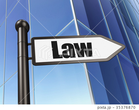 Law concept: sign Law on Building background 35376870