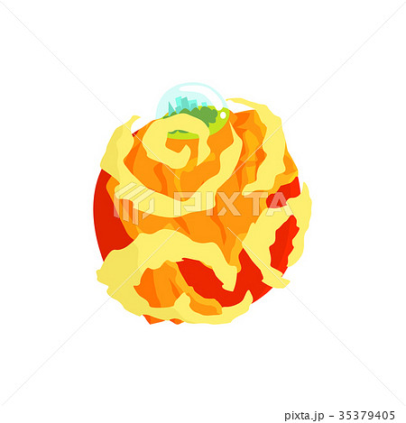 Venus planet of the Solar System cartoon vector Venus planet of the Solar System cartoon vector 35379405