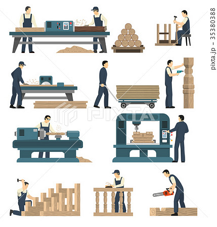 Woodworking Carpentry Factory Set Woodworking Carpentry Factory Set 35380388