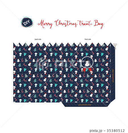 Xmas treat bag DIY-navy blue 35380512