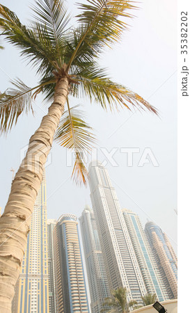 Residential skyscrapers with apartments against Residential skyscrapers with apartments against 35382202