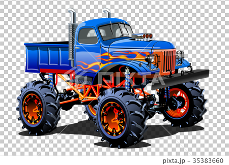 Cartoon Monster Truck Cartoon Monster Truck 35383660