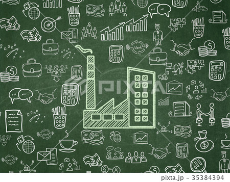 Business concept: Industry Building on School 35384394