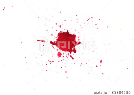 Blood splatters on white background. 35384580