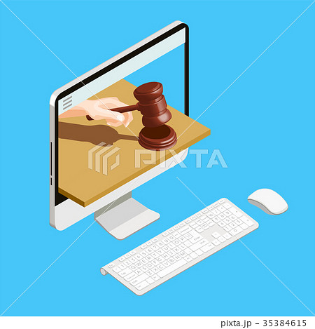 Auction Online Computer Concept 35384615