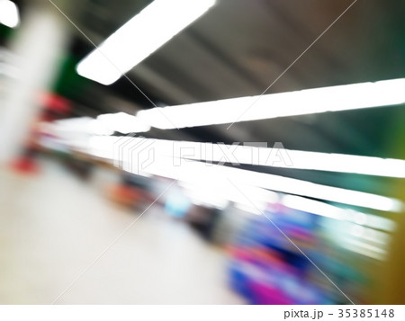Supermarket with blurred background and bokeh 35385148