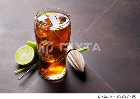 Cuba libre cocktail glass 35387790