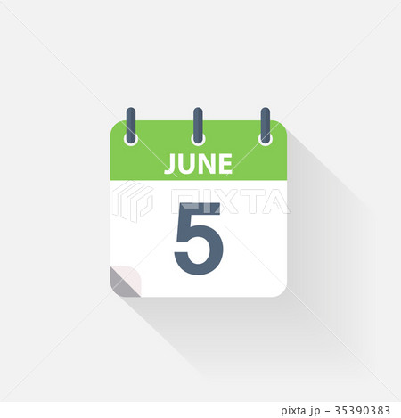 5 june calendar icon 35390383