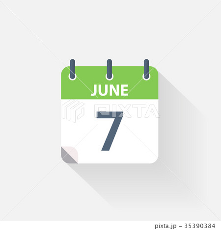 7 june calendar icon 7 june calendar icon 35390384