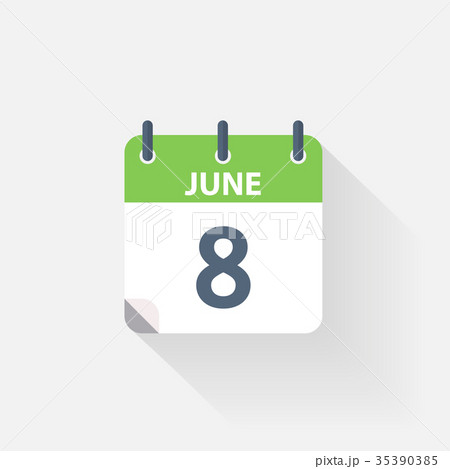 8 june calendar icon 8 june calendar icon 35390385