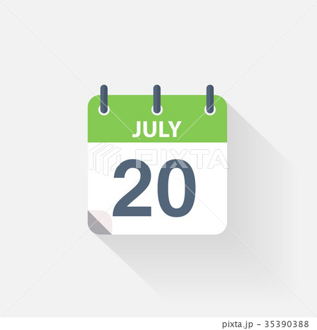 20 july calendar icon 35390388