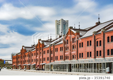 横浜赤レンガ倉庫の写真素材