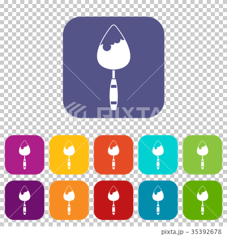Construction trowel icons set 35392678
