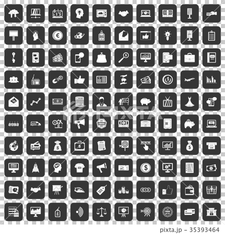 100 e-commerce icons set black 35393464