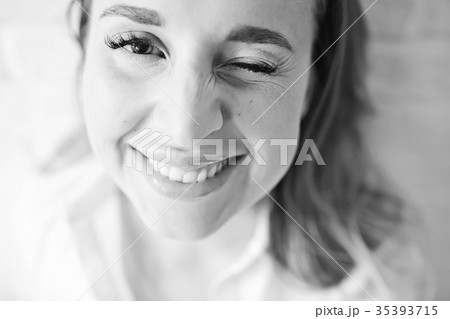 Beautiful young adult girl portrait eyes eyelashes makeup Beautiful young adult girl portrait eyes eyelashes makeup 35393715