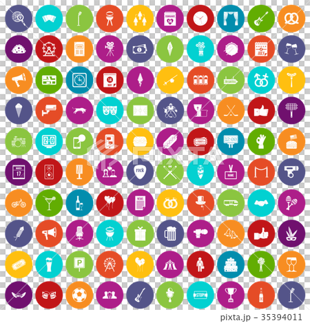 100 events icons set color 100 events icons set color 35394011