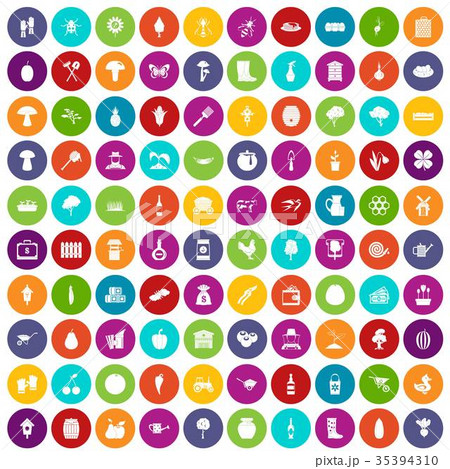 100 farming icons set color 100 farming icons set color 35394310