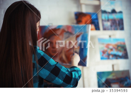 Inspiration creativity young adult girl Inspiration creativity young adult girl 35394593