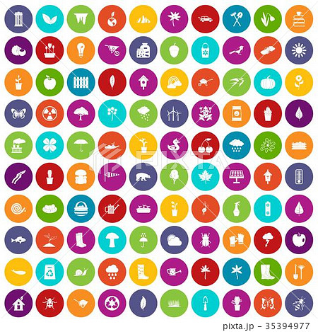 100 garden stuff icons set color 100 garden stuff icons set color 35394977