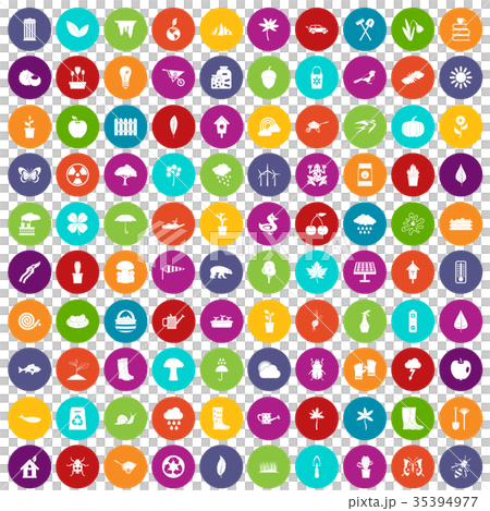 100 garden stuff icons set color 100 garden stuff icons set color 35394977
