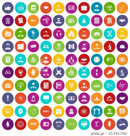 100 intelligent icons set color 100 intelligent icons set color 35395700
