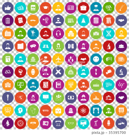 100 intelligent icons set color 100 intelligent icons set color 35395700
