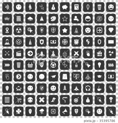 100 interface pictogram icons set black 100 interface pictogram icons set black 35395786