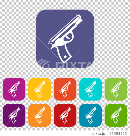 Gun icons set Gun icons set 35395825