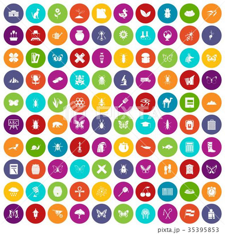 100 insects icons set color 100 insects icons set color 35395853