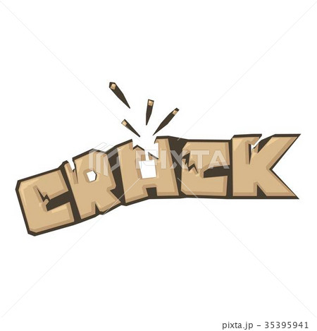 Crack sound effect icon, cartoon style Crack sound effect icon, cartoon style 35395941