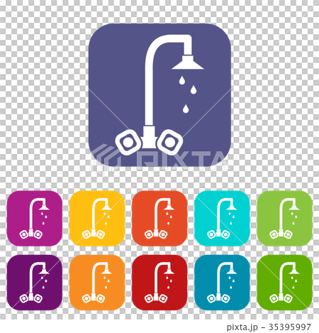 Dripping tap icons set - Stock Illustration [35395997] - PIXTA