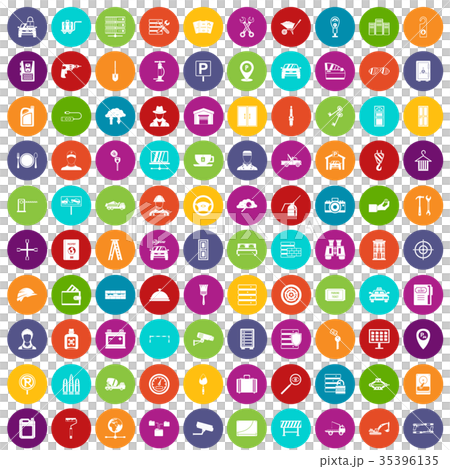 100 keys icons set color 100 keys icons set color 35396135