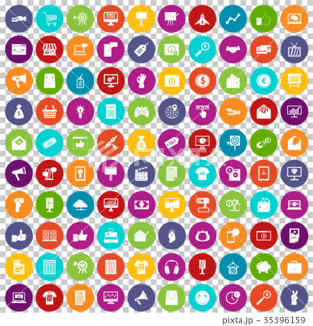 100 internet marketing icons set color 100 internet marketing icons set color 35396159