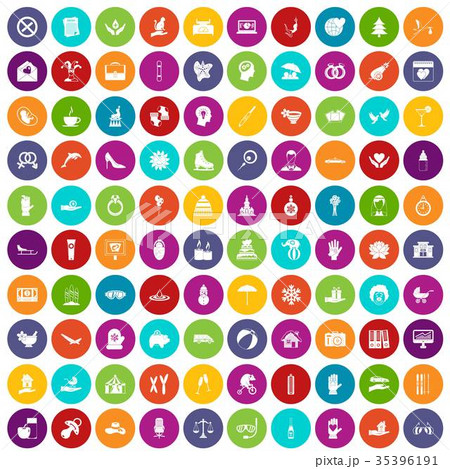 100 joy icons set color 35396191