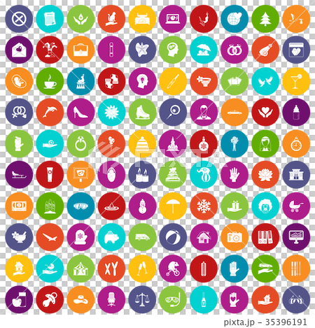 100 joy icons set color 35396191