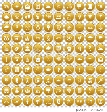 100 arrow icons set gold 100 arrow icons set gold 35396200