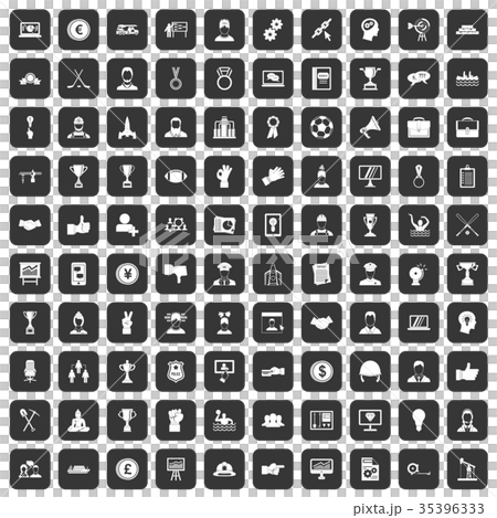 100 leadership icons set black 35396333