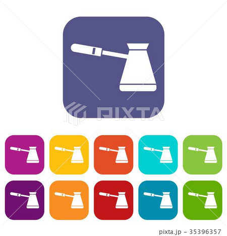 Coffee cezve icons set 35396357