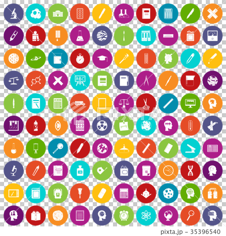 100 learning icons set color - Stock Illustration [35396540] - PIXTA