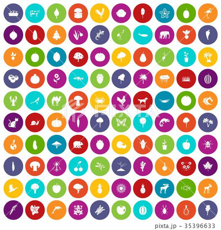 100 live nature icons set color 100 live nature icons set color 35396633