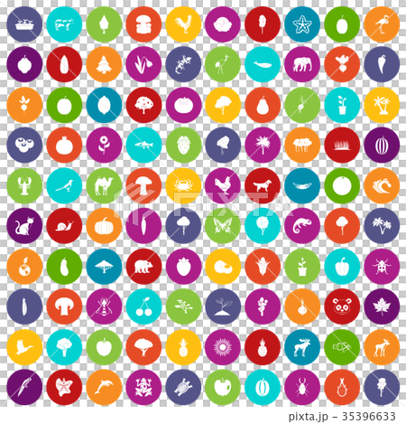 100 live nature icons set color 100 live nature icons set color 35396633