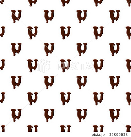 Letter U from latin alphabet made of chocolate 35396638