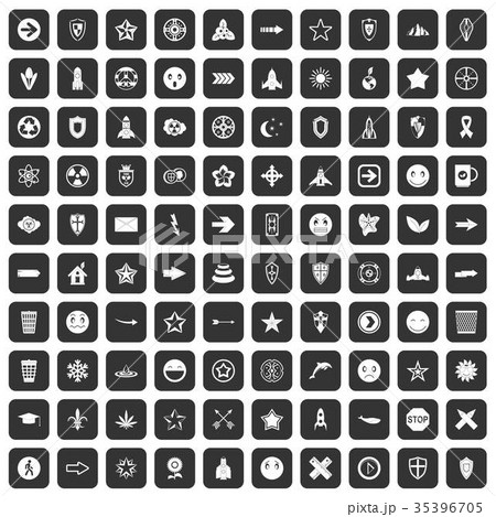 100 logotype icons set black 100 logotype icons set black 35396705