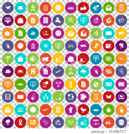 100 mail icons set color 35396717
