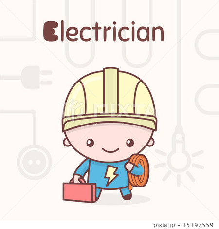 Cute chibi kawaii characters. Alphabet professions Cute chibi kawaii characters. Alphabet professions 35397559