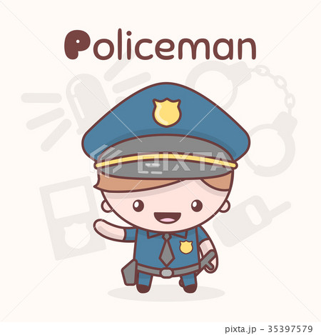 Cute chibi kawaii characters. Alphabet professions Cute chibi kawaii characters. Alphabet professions 35397579